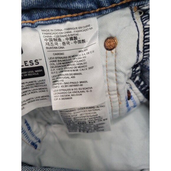 LEVIS 512 SLIM TAPER FIT Patches 5- Pocket Zip Fly  Men's JEANS Size W 33   L30 - Picture 14 of 16